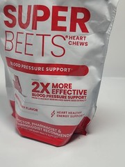 HumanN – SUPER BEETS HEART CHEWS, Pomegranate, 60 COUNT, New & Sealed, EXP 01/27