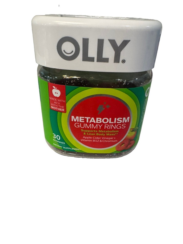 Olly Gummy Rings Metabolism Apple Cider Vinegar, 30 Count