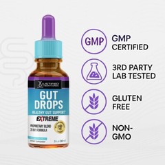 Gut Drops Extreme 200MG Healthy Gut Support 20-in-1 Proprietary Blend 2 Pack