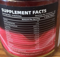 3x 120ct Happyummmm Creatine Monohydrate 360ct Gummies Cherry, Cranberry, Raspbe