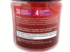 Cnthdi Creatine Monohydrate Gummies Cherry Gluten-Free Soy-Free 6000mg 120 Ct