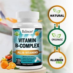 Vitamin B Complex – 30TO120 Capsules – Quality Standards – Simple Supplements