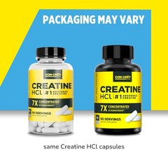 Creatine HCl Capsules | Muscle, Cognitive, Cellular Energy Support | No…