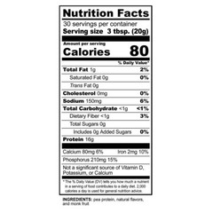 NutriBiotic Pea Protein, Vanilla, 21 Oz