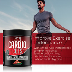 CARDIO CUTS 4.0 – Pre-Cardio-Weight Loss Drink – Strawberry Watermelon 40 Serve