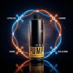 QNT PUMP Pre-Workout Drink 450ml Orange Flavor | 30 Servings | Unisex