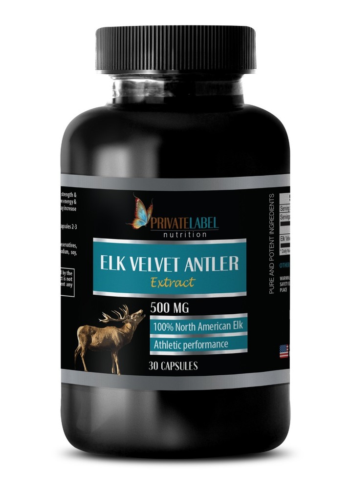 Pure IGF Deer Antler – Elk Velvet Antler 500mg – Drive – 30 Capsules