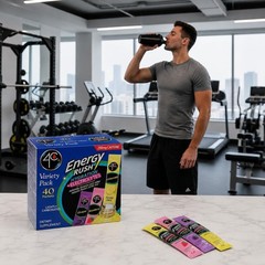 4C Energy Rush PSD with Electrolytes Variety Pack Stix – 40 Count