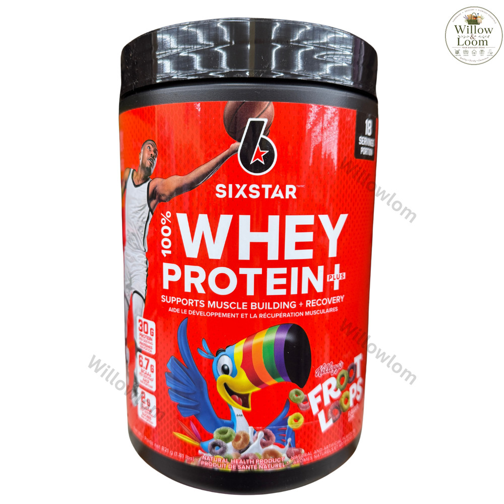Six Star 100% Whey Protein Plus Froot Loops Flavor 1.81 lbs 18 Servings 30g Prot