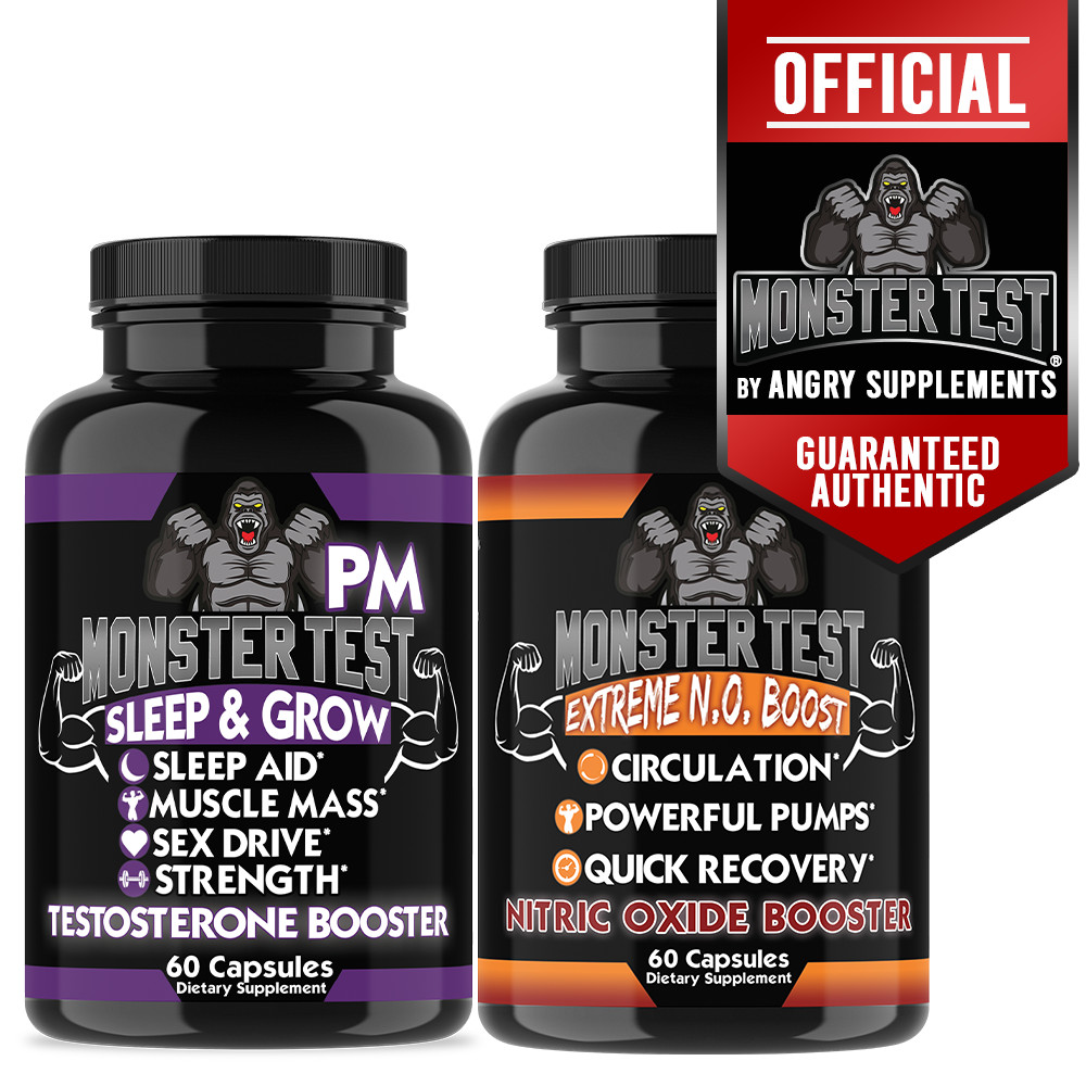Test Booster Pack w/ Monster Test PM + Monster Test Nitric Oxide 2-PK