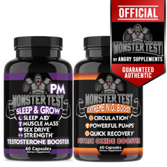 Test Booster Pack w/ Monster Test PM + Monster Test Nitric Oxide 2-PK