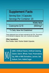 CoQ-10 Capsules 600mg Per Serving – Premium Quality – Fast Shipping]