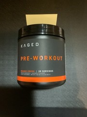 KAGED Pre-Workout Orange Crush 1.24 lb (562g) 20 Servings New SEALED