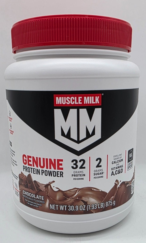Muscle Milk Protein Powder 32g Protein- Chocolate- 30.9 oz Post Workout Boost