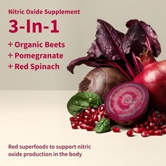 Nitric Oxide Organic Beet Root Powder Super Beets Superfood, 2 Pack Original