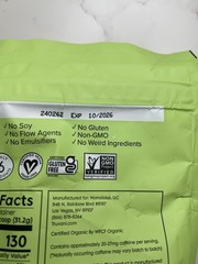 Truvani Organic Plant-Based Protein Powder Matcha Vegan 11oz 10 Serv Exp 10/26