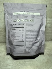 Truvani Organic Plant-Based Protein Powder Unflavored Unsweetened 9.88oz