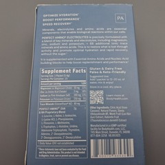 Body Health Perfect Amino Electrolytes 15 Single Packets ORANGE Flavor Exp 11/27