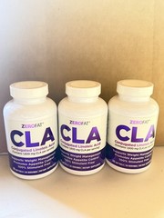 Conjugated Linoleic Acid 60 Soft gels by Zero Fat – Sealed 3 Bottles Exp 3/27