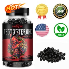 Maca Ginseng Natural Promote Energy Strength Performance Non-GMO 120 Capsules