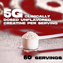 Creatine Monohydrate Powder 5000mg Per Serving Muscle Strength Men Women Gym