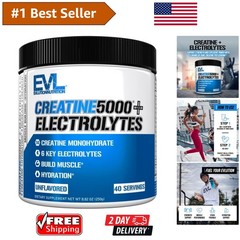 Unflavored Creatine 5000 Powder with Electrolytes | Boosts Hydration & Recovery