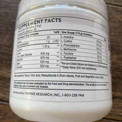 Thorne Amino Complex Clinically Validated EAA BCAA 8oz Powder Pre Post Workout