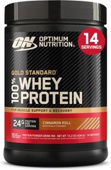 Optimum Nutrition Gold Standard 100% Whey Protein Powder, Cinnamon Roll, 1 Pound