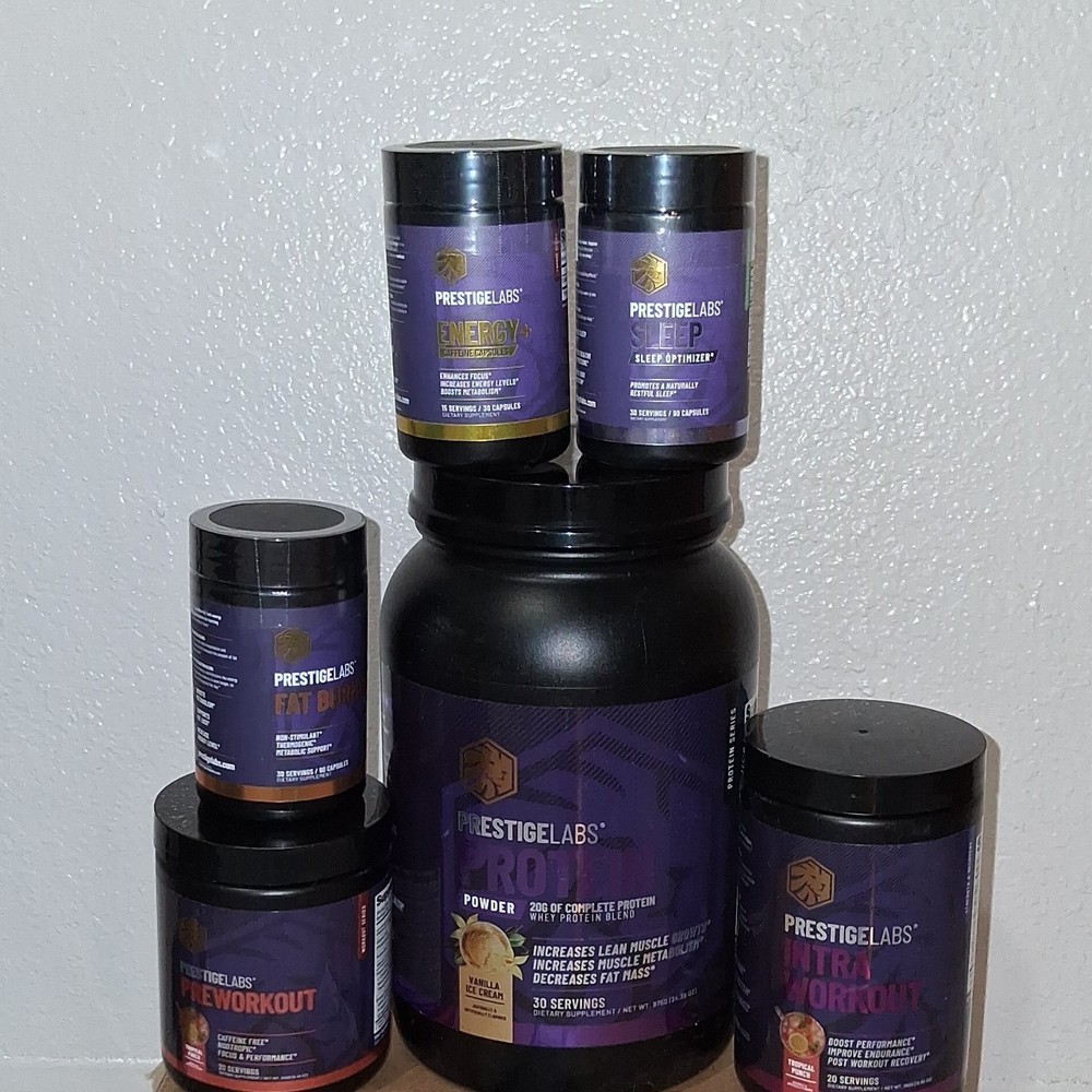 Prestige Labs Protein Powder & Supplement Bundle – over $400 in value