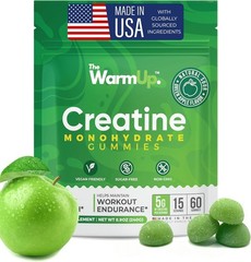 The Warm Up Creatine Monohydrate Gummies Sugar Free – Vegan – 60 Count EXP 2027