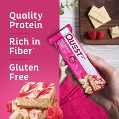Quest Protein Bar White Chocolate Raspberry 20g Protein, 4 Ct