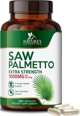 Saw Palmetto for Men 1000MG Prostate Health Supplement 120 Count (Pack of 1)