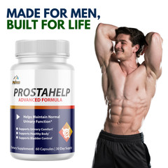 ProstaHelp- Prostate & Urinary Support- 3 Bottles- 180 Capsules