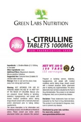 CITRULLINE MALATE 1000mg tablets GREAT MUSCLE PUMP FAST REGENERATION