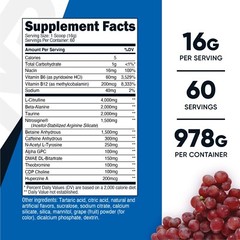Nutricost Pre-X Xtreme Pre-Workout Complex (Grape) 60 Servings – Great Taste