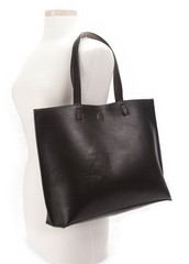 Overbrooke Reversible Tote Bag – Vegan Leather Womens Shoulder Tote with Wristle