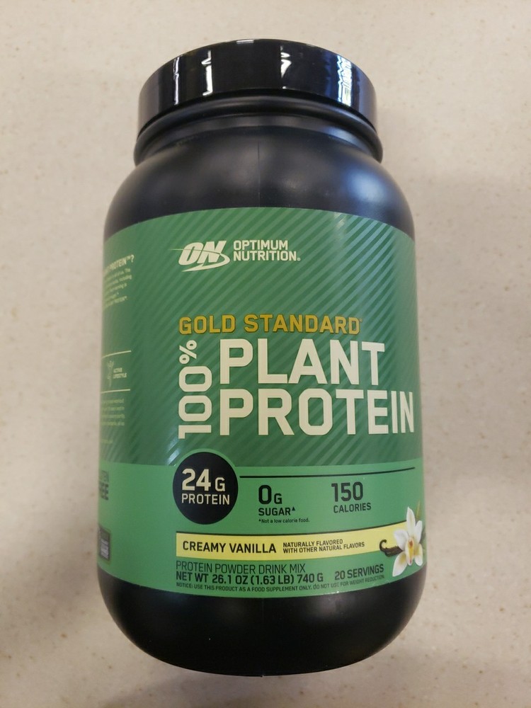 Optimum Nutrition Gold Standard Plant Protein Creamy Vanilla 1.63 lbs Exp 9/27