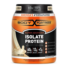 Body Fortress Isolate Protein Powder Vanilla Crème 1.5 lb Gluten-Free