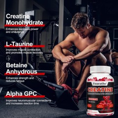 Creatine Monohydrate 5000 Mg Promotes Muscle Growth And Recovery 60Gummies