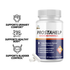 ProstaHelp- Prostate & Urinary Support- 3 Bottles- 180 Capsules
