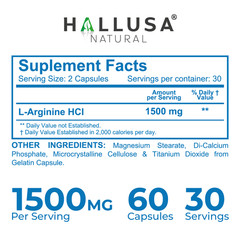 L-ARGININE , Extra Strength Nitric Oxide & Circulation Boost – Muscle RECOVERY