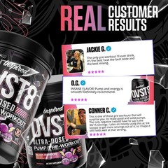 DVST8 ULTRA-DOSED PUMP/PRE-WORKOUT FORMULA Inspired Nutra Black Rainbow