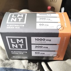 LMNT Grapefruit Salt Electrolyte Drink Mix Zero Sugar 30 Stick Packs 6g