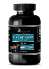 Deer Antler Velvet Extract Powder – Elk Velvet Antler 500mg (90 Capsules, 1 Bot)