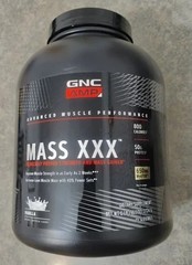 GNC AMP Mass XXX 6lb Vanilla | High-Calorie Mass Gainer 50g Protein 07-2027