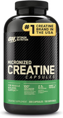 Micronized Creatine Monohydrate Capsules, Keto Friendly, 2500Mg, 300 Capsules (P