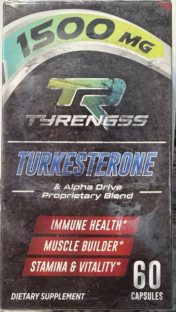 TYRENGSS Supplement for Men – Booster 60 Count Exp 8/26 FREE FAST SHIPPING