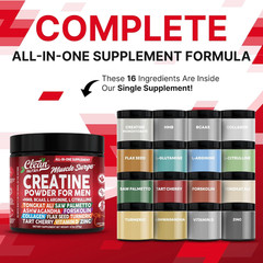 Clean Nutra Creatine HMB Preworkout Powder with BCAA Citrulline Arginine 1 Pack