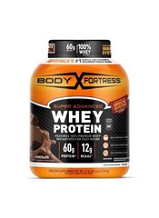 Lot (2) Body Fortress Super Advanced Whey Protein Powder Chocolate 3.9lbs Each