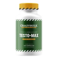 CrazyBulk TESTO MAX for Strength & Energy Supplement 120 Capsules -FAST SHIPPING